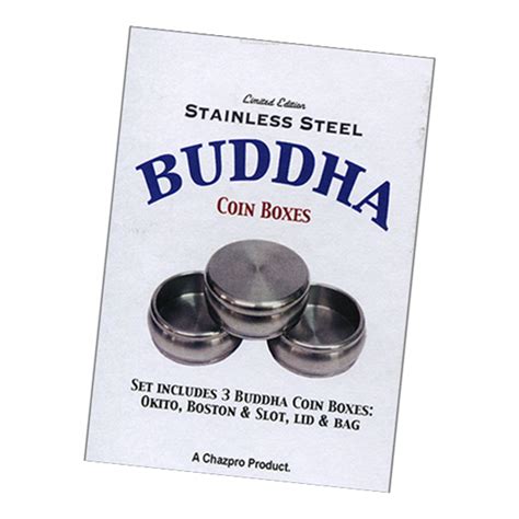 stainless steel coin box|Stainless Steel Buddha Coin Box Set .